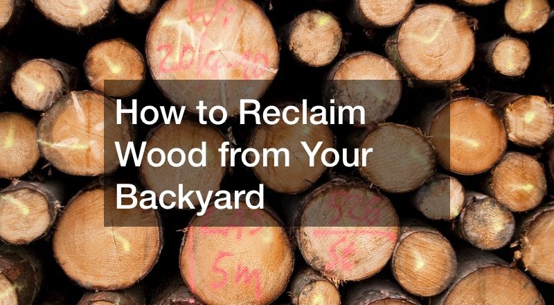 How to Reclaim Wood from Your Backyard